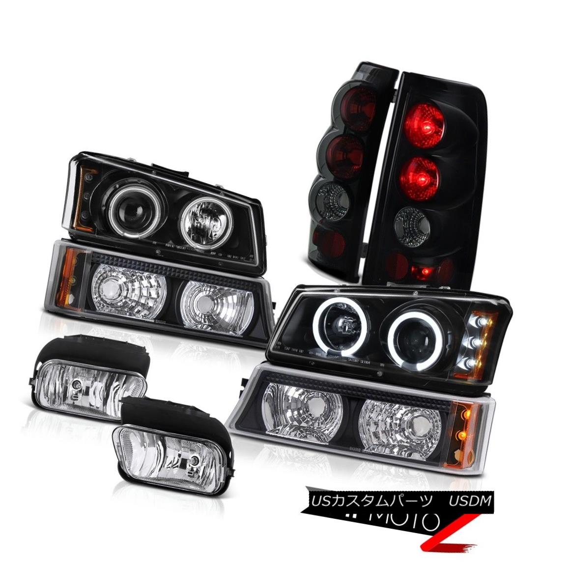 テールライト Halo Headlight Bumper Smoke+Black Brake Light Foglight 2005 2006 Silverado LS ハローヘッドライトバンパースモーク+ブラックブレーキライトFoglight 2005 2006 Silverado LS 【並行輸入品】｜カスタムパーツ WORLD倉庫
