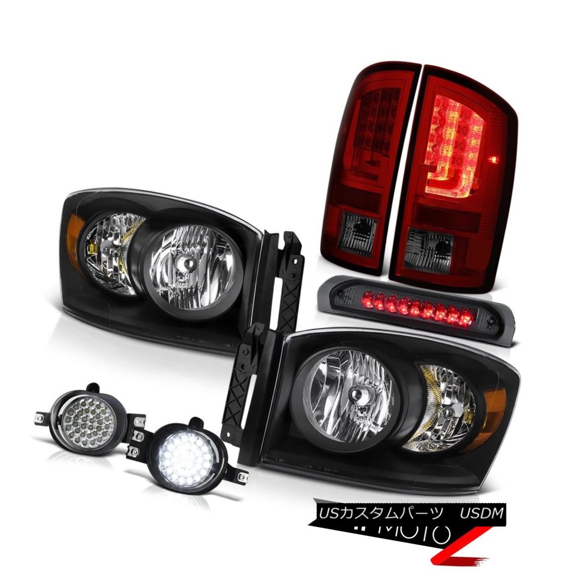 テールライト 2007-2009 Dodge Ram 3500 5.7L Rear Brake Lamps Headlights Fog High STop Light 2007-2009 Dodge Ram 3500 5.7LリアブレーキランプヘッドライトフォグハイSTOPライト 【並行輸入品】