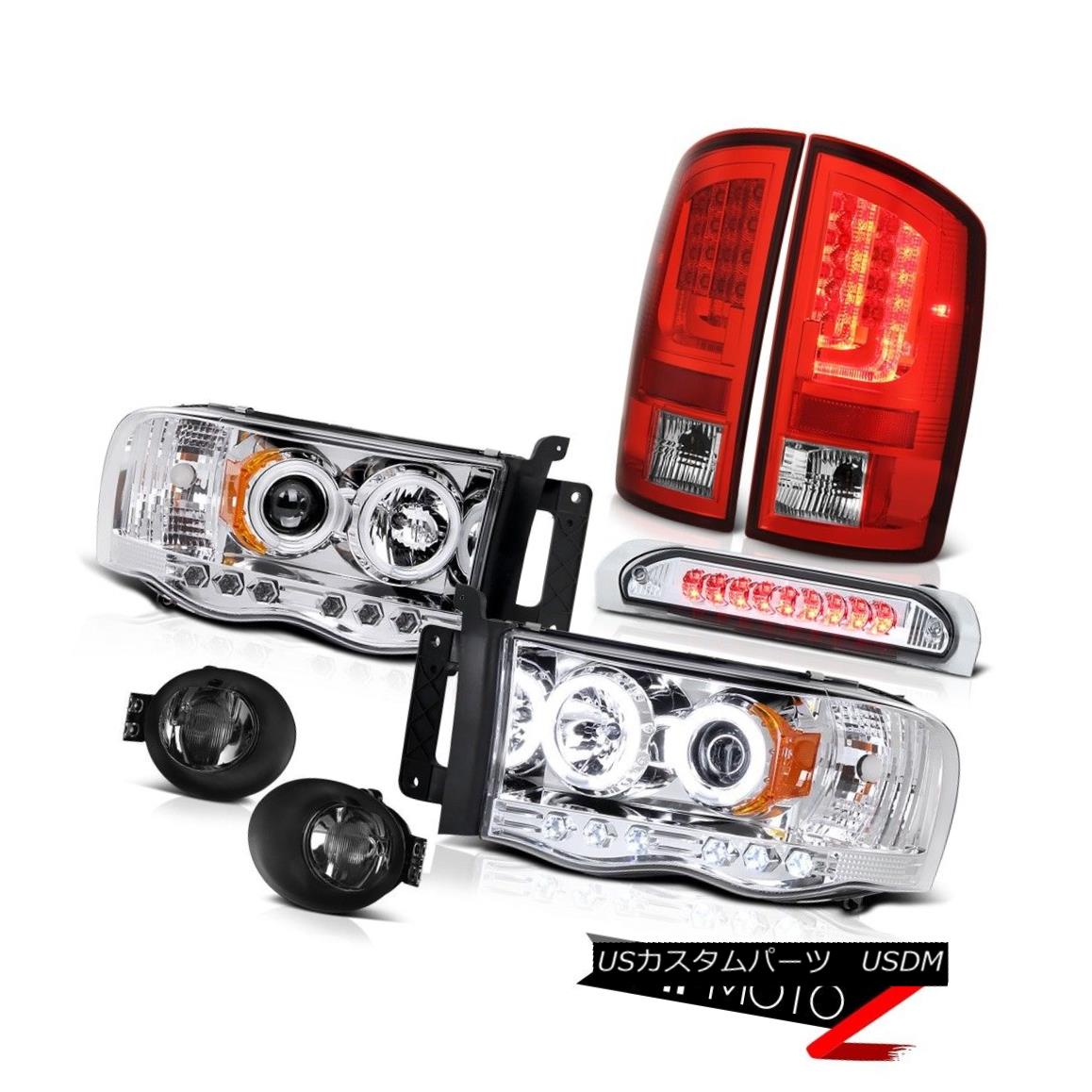 テールライト 02-05 Dodge Ram 1500 2500 5.7L Tail Lights Fog Headlamps 3RD Brake Lamp LED Cool 02-05 Dodge Ram 1500 2500 5.7Lテールライトフォグヘッドランプ3RDブレーキランプLED Cool 【並行輸入品】