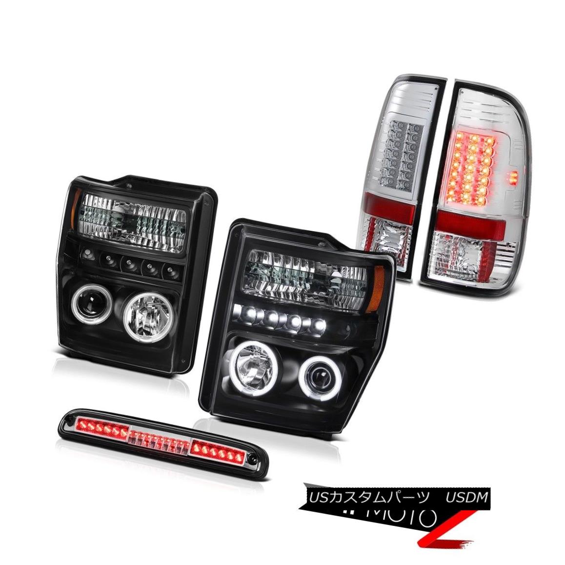 テールライト Halo CCFL Headlamps High Stop LED Bright Tail Lights 2008-2010 F-250 King Ranch ハローCCFLヘッドランプハイストップLEDブライトテールライト2008-2010 F-250キングランチ 【並行輸入品】|カスタムパーツ WORLD倉庫