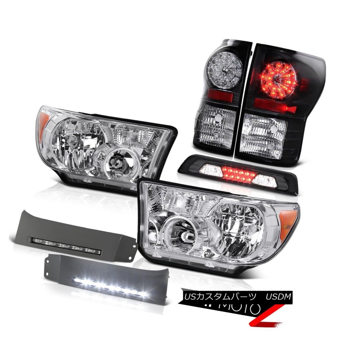 テールライト 07-13 Toyota Tundra SR5 Headlamps DRL Strip Third Brake Lamp Taillamps OE Style 07-13トヨタトンドラSR5ヘッドランプDRLストリップ第3ブレーキランプタイヤランプOEスタイル 【並行輸入品】
