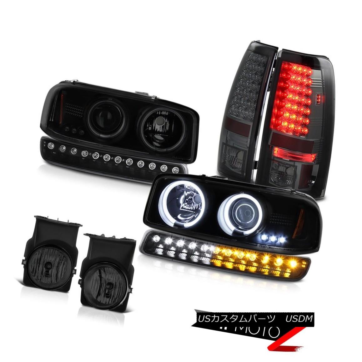 テールライト 03-06 Sierra 4.3L Fog lights led parking brake matte black signal lamp Headlamps 03-06シエラ4.3Lフォグライトは、パーキングブレーキマットブラックシグナルランプヘッドランプを導いた 【並行輸入品】