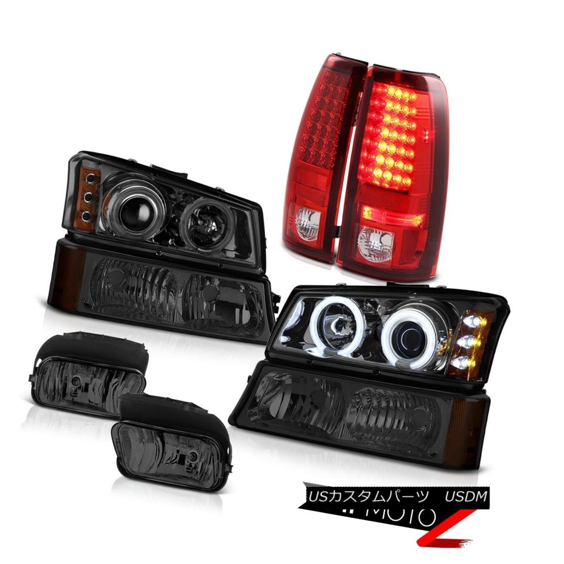 テールライト Daytime CCFL Halo Headlight Bumper LED Bulb Tail Lights Foglight 03-06 Silverado 昼間CCFL HaloヘッドライトバンパーLED電球テールライトFoglight 03-06 Silverado 【並行輸入品】
