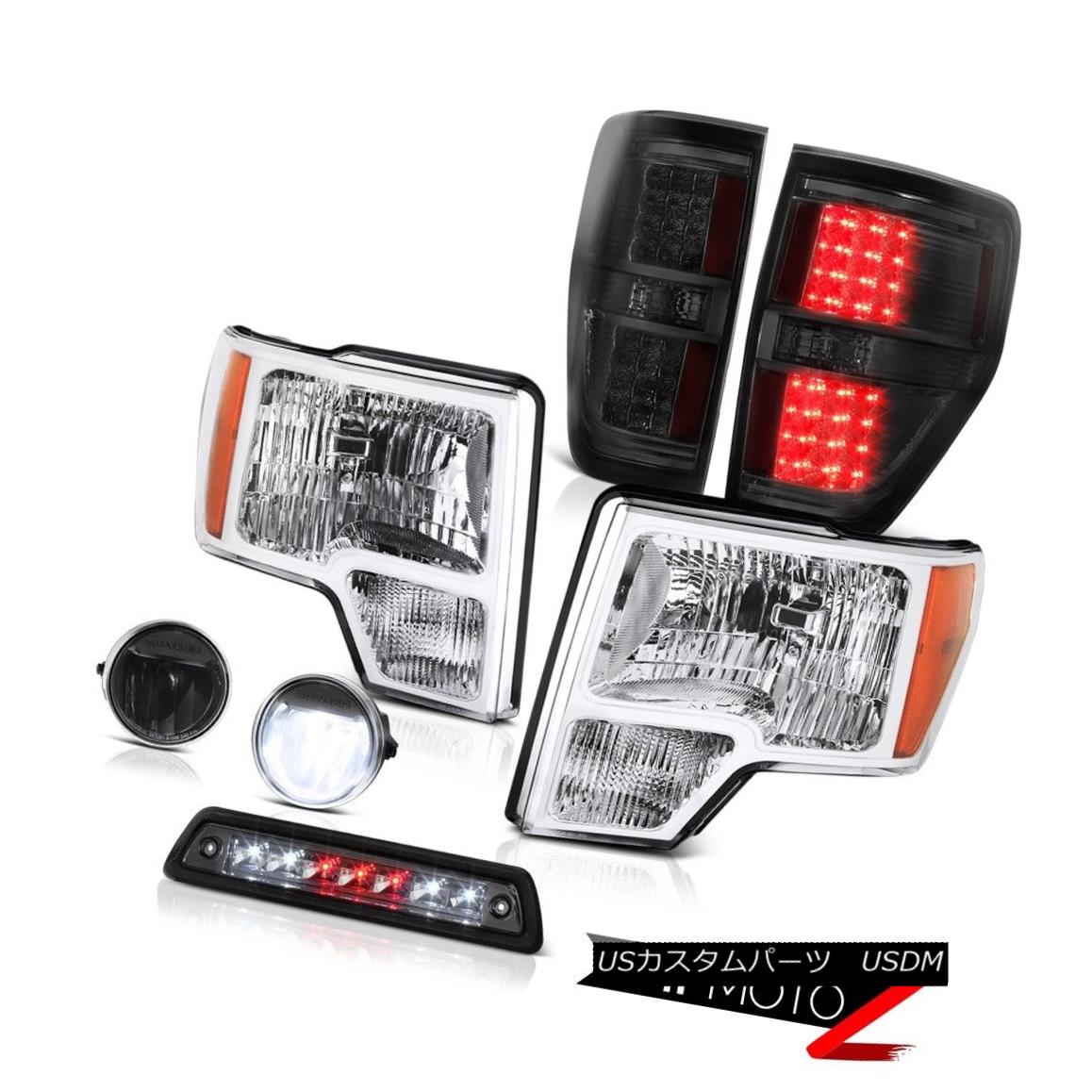 テールライト 09-14 F150 FX2 Smokey third brake light black fog lights tail Headlights LED SMD 09-14 F150 FX2スモーキー第3ブレーキライトブラックフォグライトテールヘッドライトLED SMD 【並行輸入品】