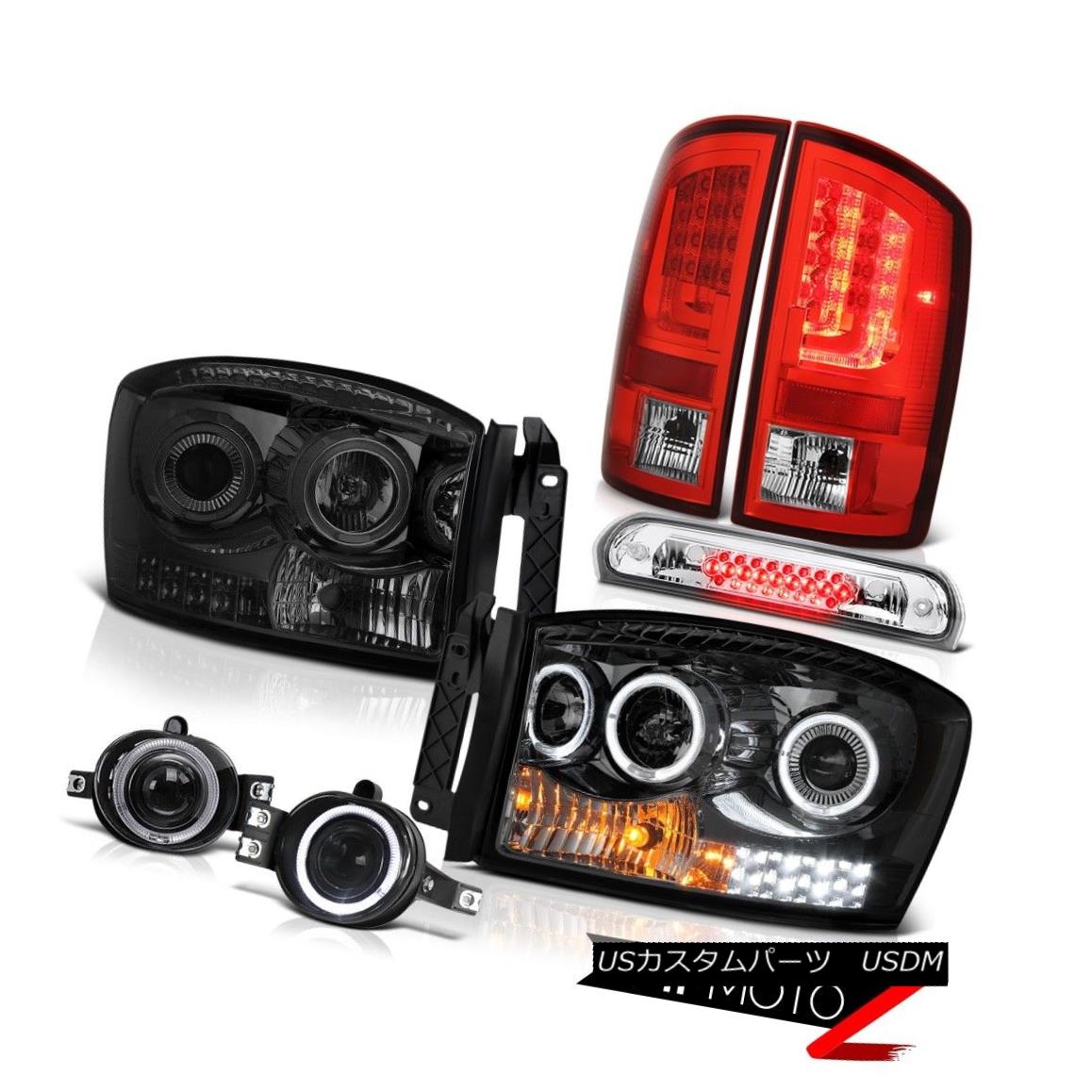 テールライト 2006 Ram WS Rear Brake Lamps Headlights Fog 3RD Light Tron Tube LED Dual Halo 2006 Ram WSリアブレーキランプヘッドライトフォグ3RDライトトロンチューブLEDデュアルヘイロー 【並行輸入品】