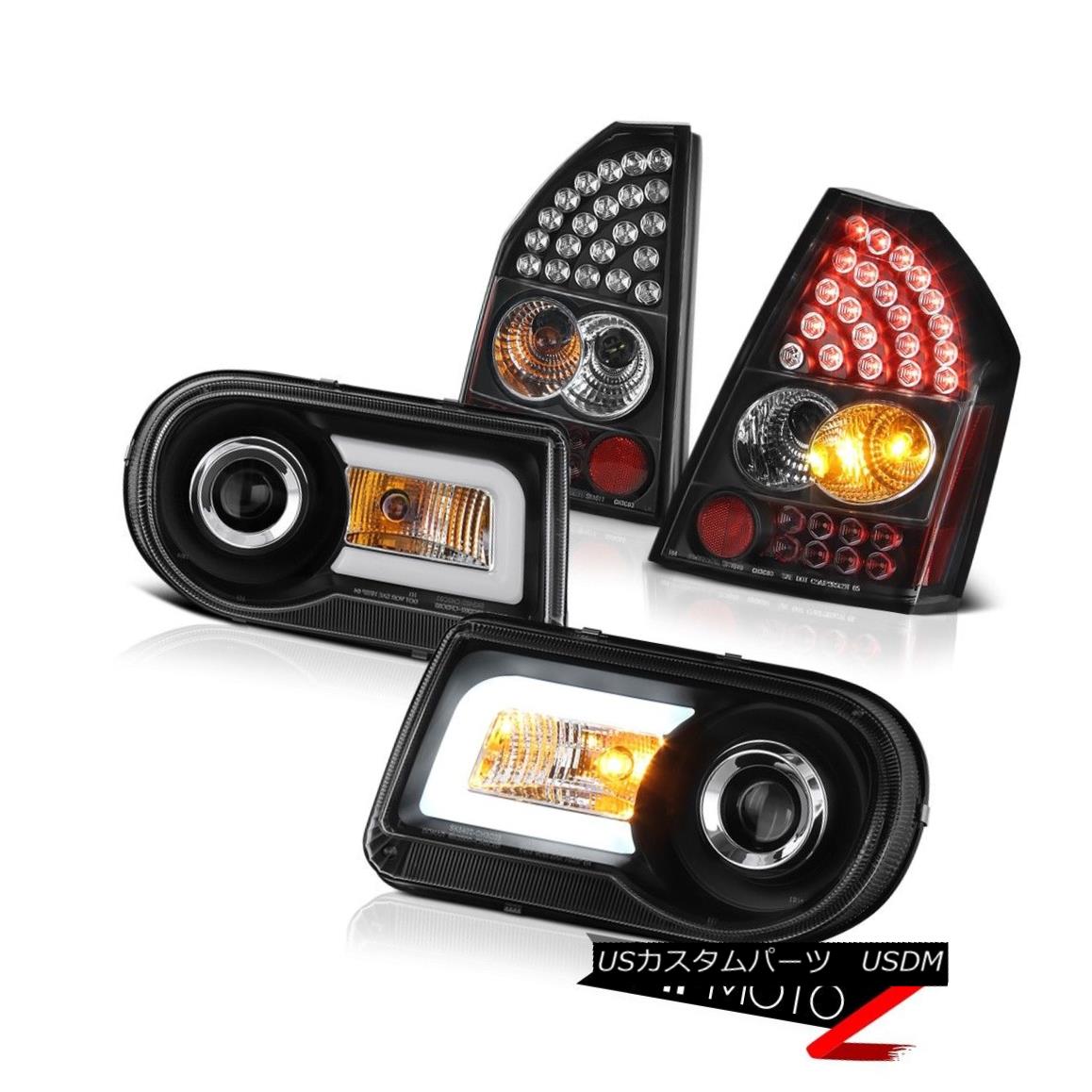 テールライト 2008-2010 Chrysler 300C 5.7L Angel Eye Teach Headlights Tail Lights Assembly LED 2008-2010クライスラー300C 5.7LエンジェルアイティーチヘッドライトテールライトアセンブリLED 【並行輸入品】