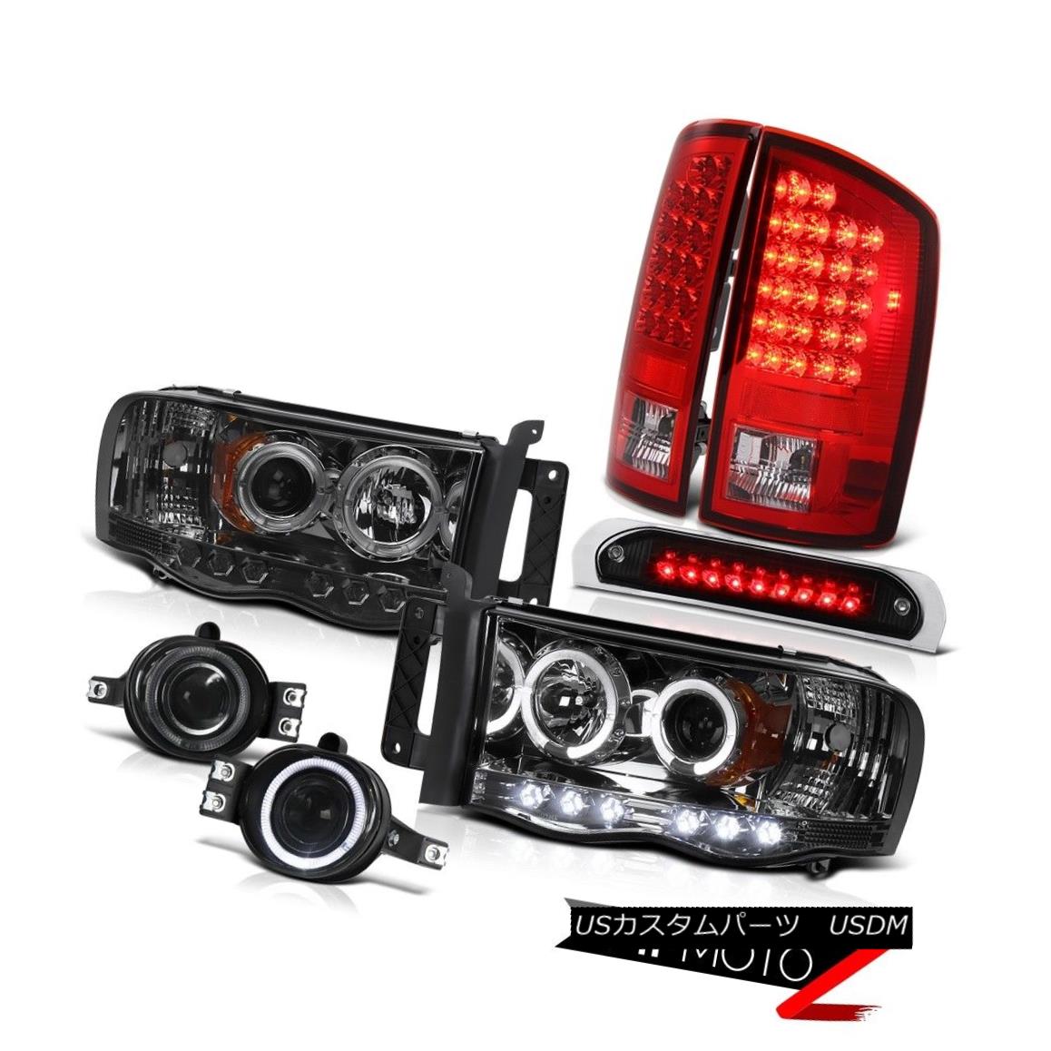 テールライト 2002-2005 Ram TurboDiesel Angel Eye Headlight LED Tail Lights Halo Fog Roof Stop 2002-2005 Ram TurboDieselエンジェルアイヘッドライトLEDテールライトHalo Fog Roof Stop 【並行輸入品】