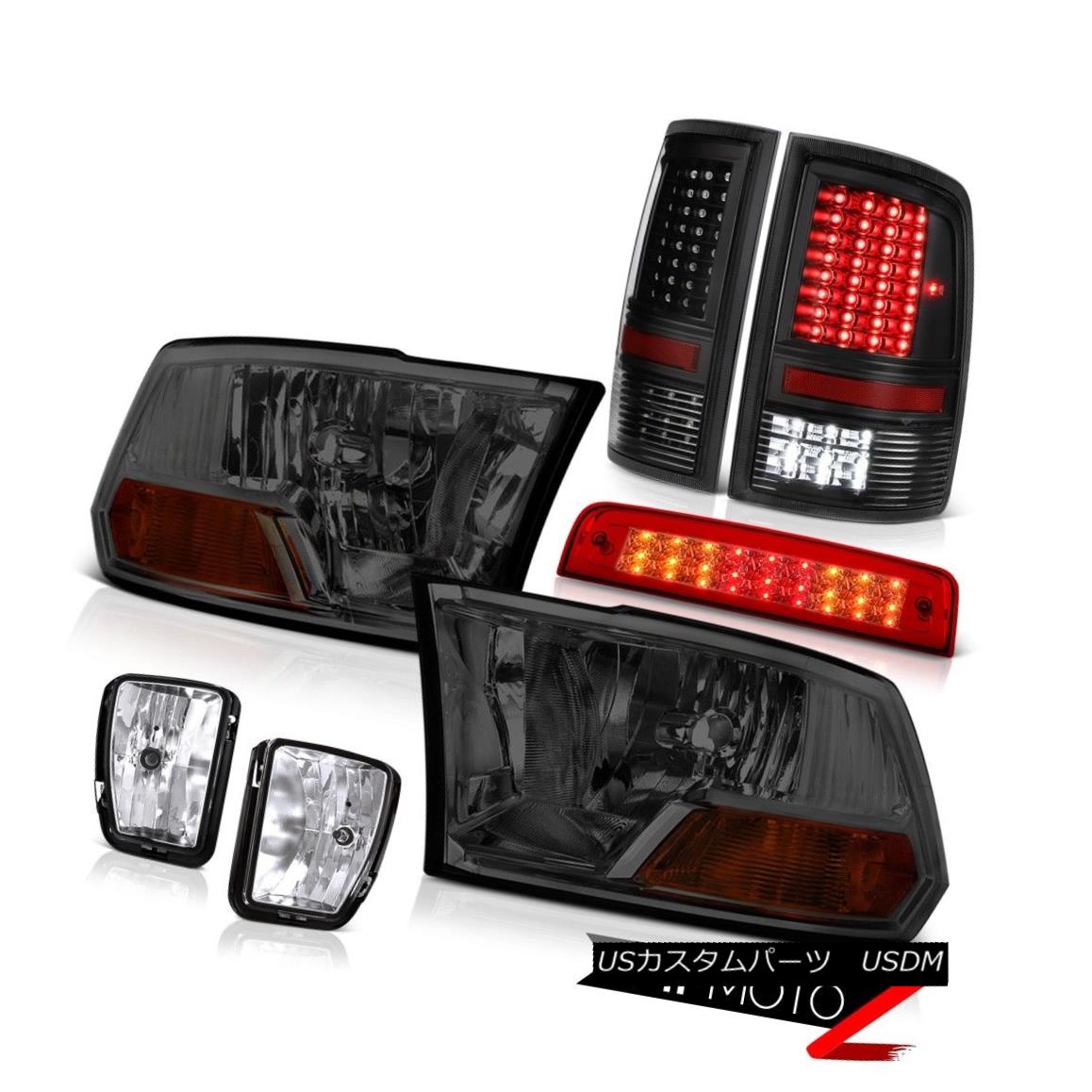 テールライト 13-18 Ram 1500 RT Third Brake Lamp Black Rear Lamps Fog Headlights SMD Oe STyle 13-18ラム1500 RTサードブレーキランプブラックリアランプフォグヘッドライトSMD Oe STyle 【並行輸入品】