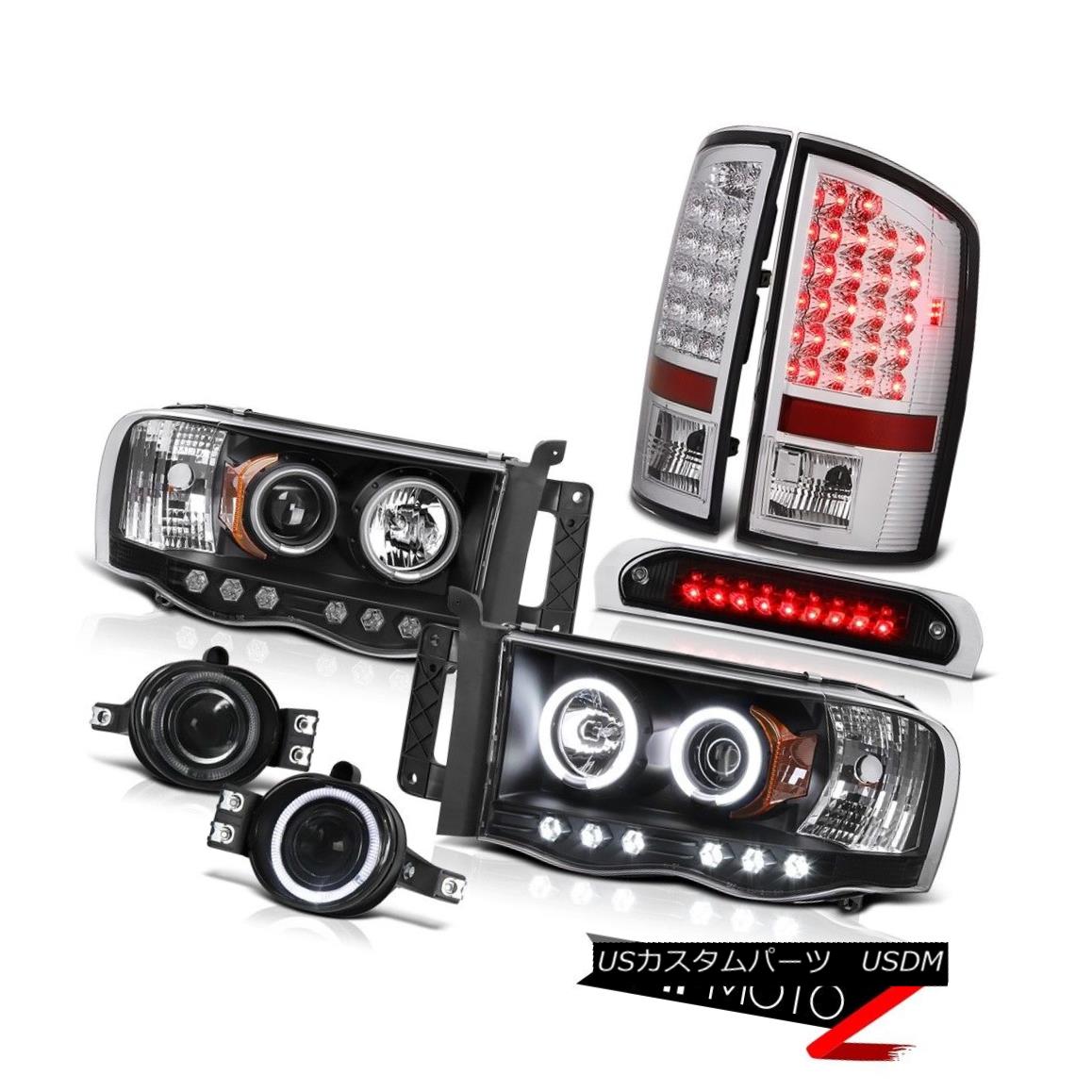 テールライト DRL CCFL Ring Headlights LED Bulb Tail Lights Bumper Fog Third 02-05 Ram 1500 DRL CCFLリングヘッドライトLED電球テールライトバンパーフォグ3rd 02-05 Ram 1500 【並行輸入品】