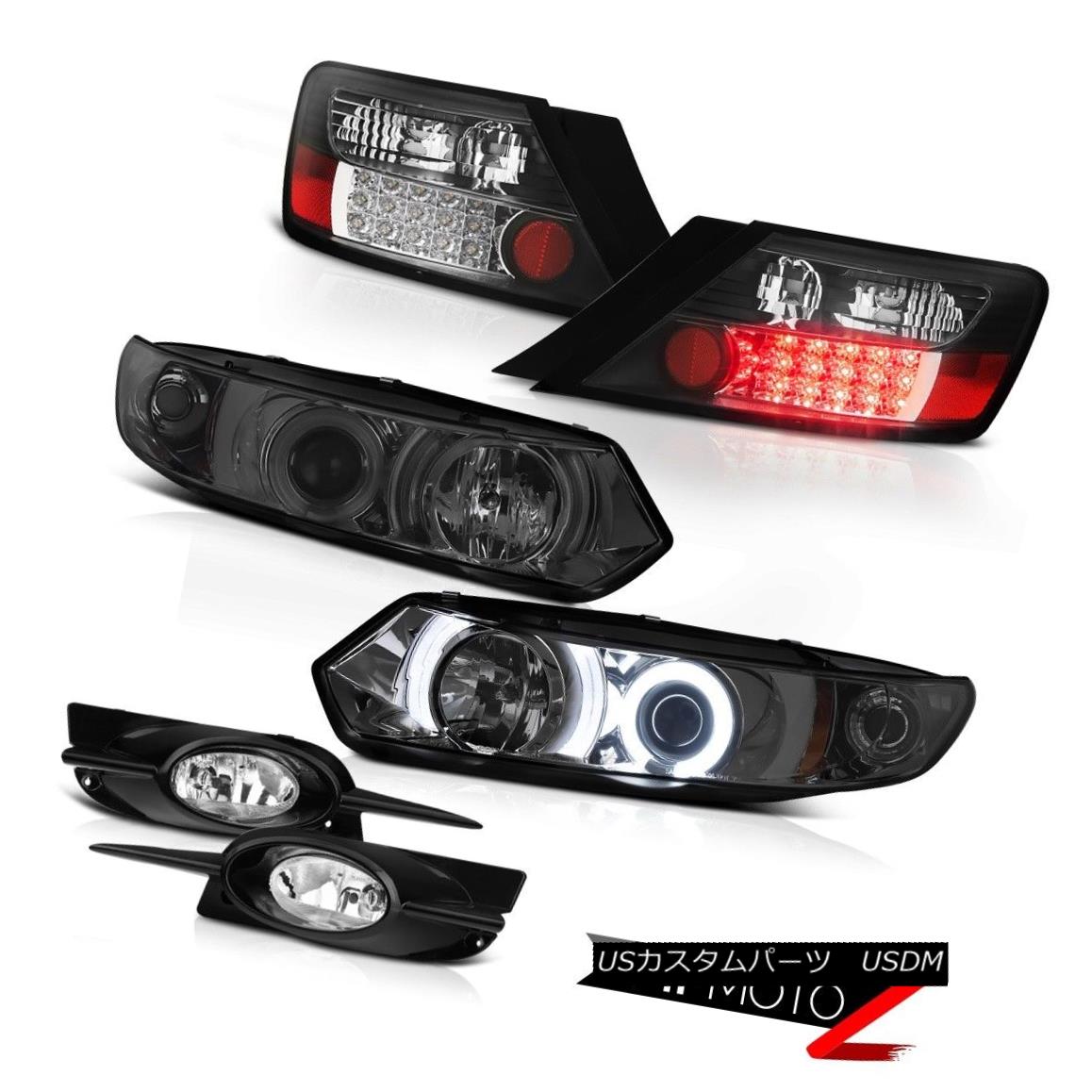 テールライト 09-11 Civic Coupe Dark CCFL Angel Eye Headlight BLACK LED Tail Light Driving Fog 09-11シビッククーペダークCCFLエンジェルアイヘッドライトブラックLEDテールライトドライビングフォグ 【並行輸入品】