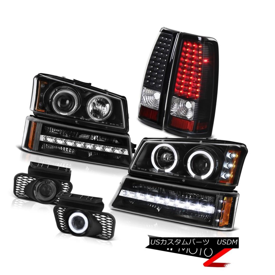 テールライト 03-06 Silverado Fog lights black tail brake signal lamp projector Headlights 03-06 Silveradoフォグライトブラックテールブレーキシグナルランププロジェクターヘッドライト 【並行輸入品】