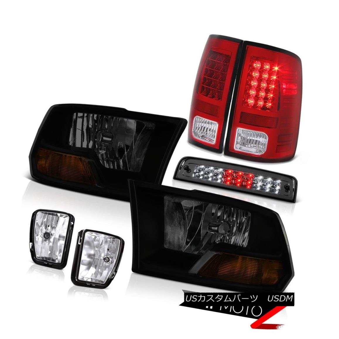 テールライト 13-18 Dodge Ram 1500 SLT Third Brake Lamp Fog Lamps Rear Headlamps LED Assembly 13-18 Dodge Ram 1500 SLT第3ブレーキランプフォグランプリアヘッドランプLEDアセンブリ 【並行輸入品】