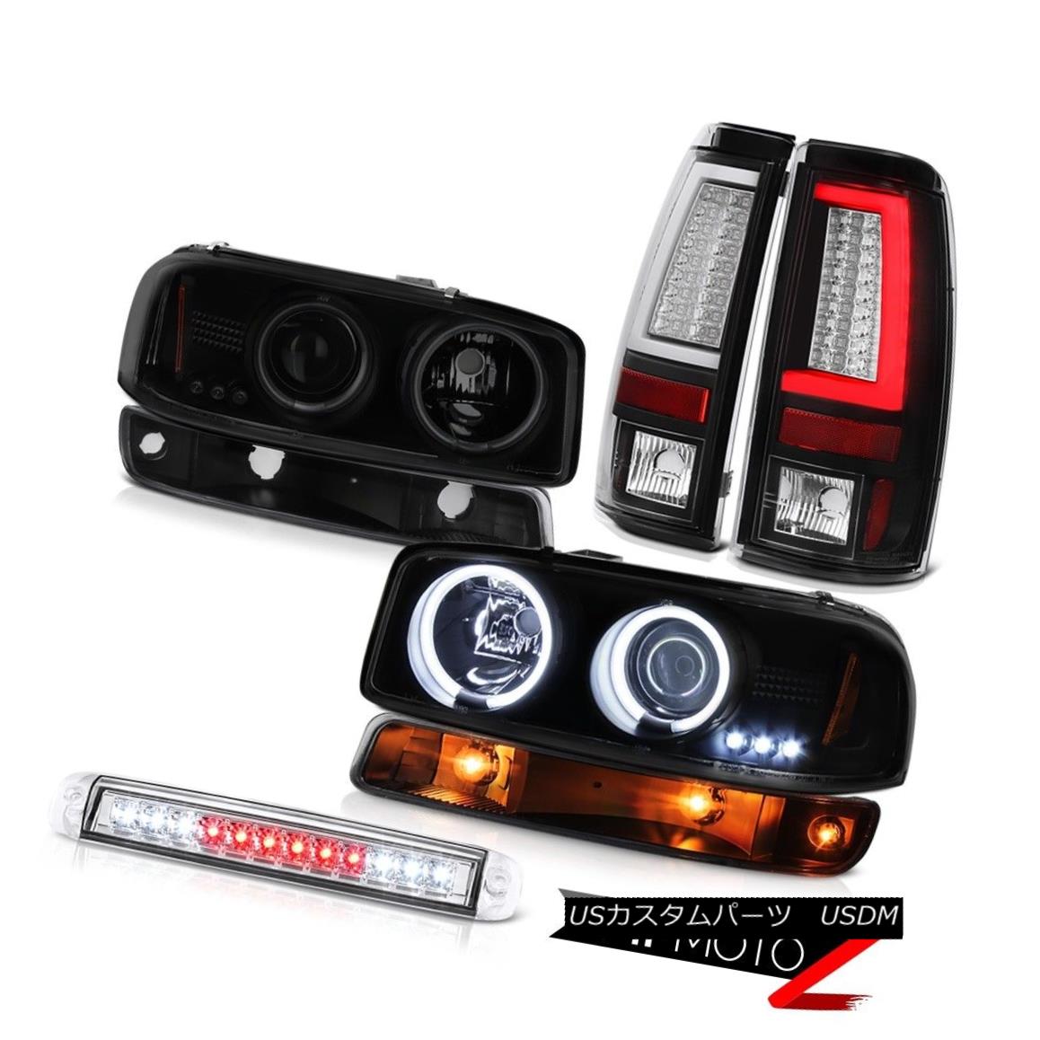 テールライト 1999-2006 Sierra SL Tail Lights Third Brake Lamp Signal CCFL Headlamps Dual Halo 1999-2006 Sierra SLテールライト第3ブレーキランプ信号CCFLヘッドランプデュアルヘイロー 【並行輸入品】