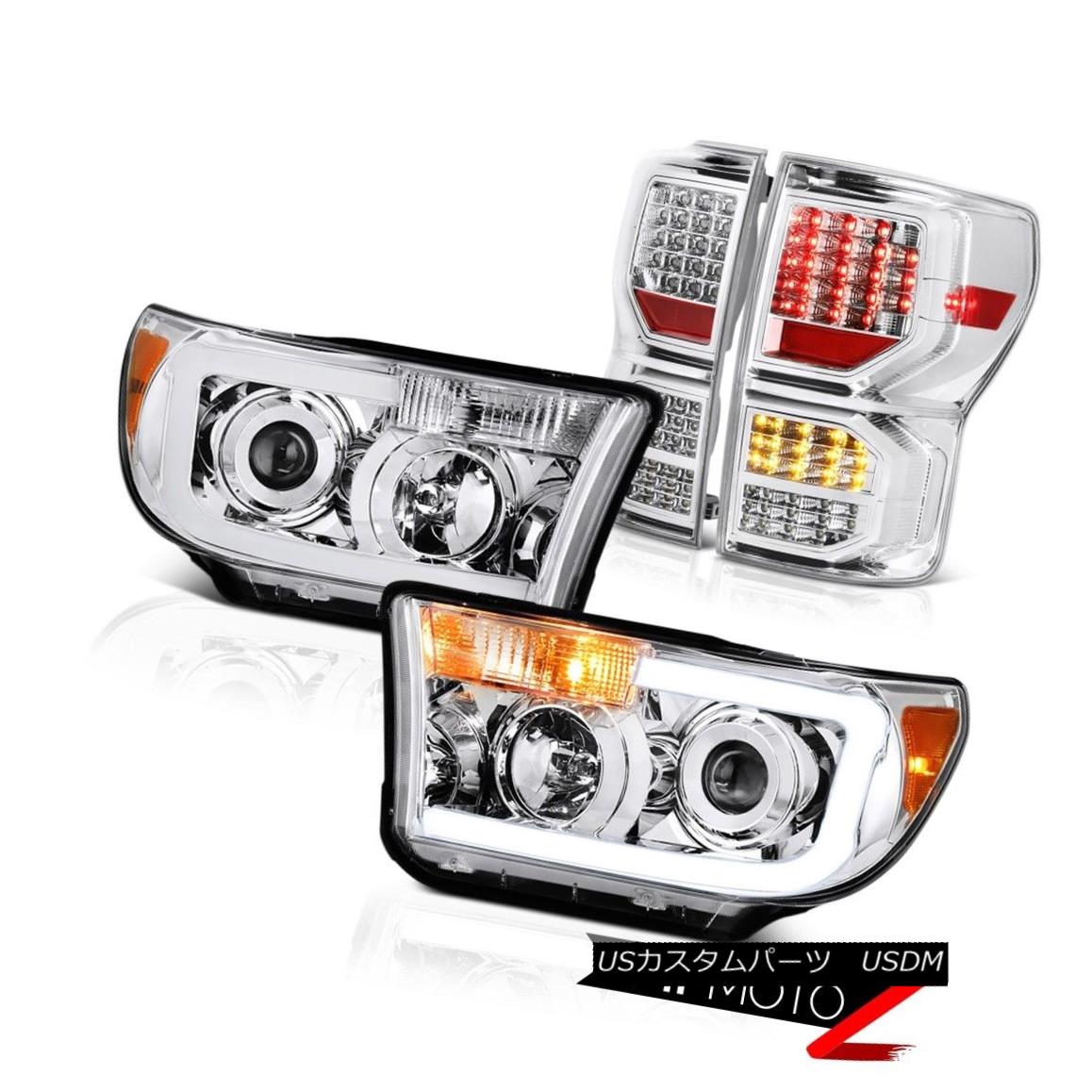 テールライト 2007-2013 Toyota Tundra Platinum Chrome Taillights Headlights LED SMD Light Bar 2007-2013トヨタ・トンドラ・プラチナ・クローム・テールライトヘッドライトLED SMDライト・バー 【並行輸入品】