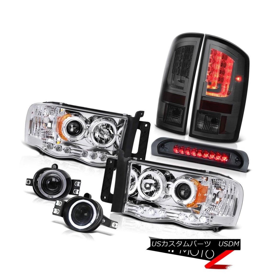 テールライト 2003-2005 Dodge Ram 2500 5.9L Tail Lamps Headlamps Fog High STop Light Dual Halo 2003-2005 Dodge Ram 2500 5.9LテールランプヘッドランプFog High STOPライトデュアルヘイロー 【並行輸入品】