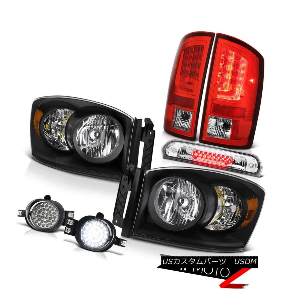 テールライト 07-08 Ram 1500 2500 3500 ST Rear Brake Lamps Headlamps Foglights Roof Cargo Lamp 07-08ラム1500 2500 3500 STリアブレーキランプヘッドランプフォグライト屋根貨物ランプ 【並行輸入品】