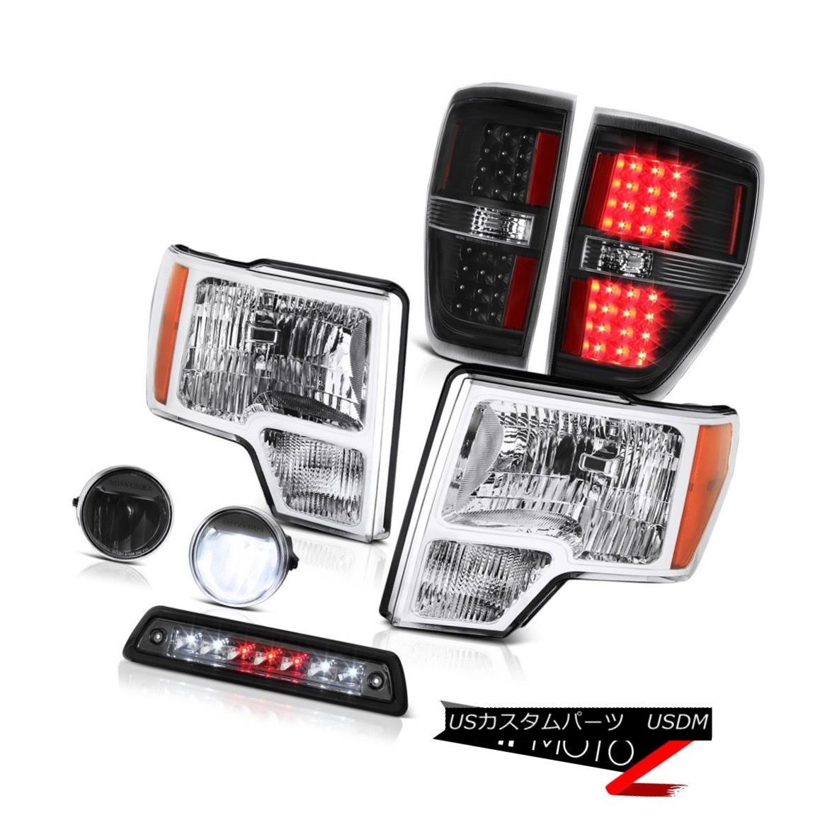 テールライト 09-14 FORD F150 FX4 Smoked high stop lamp raven black fog lamps tail Headlights 09-14フォードF150 FX4スモークハイストップランプレーブブラックフォグランプヘッドライト 【並行輸入品】 75,444円