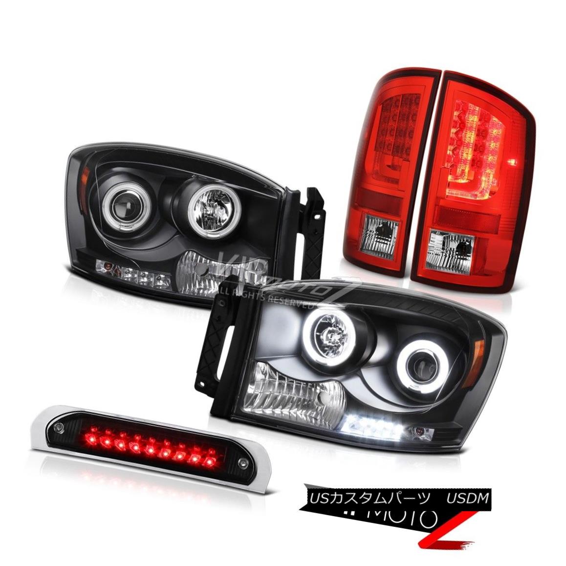 テールライト 2006 Ram SLT Red Taillamps Roof Cab Lamp Headlamps Tron STyle LED \