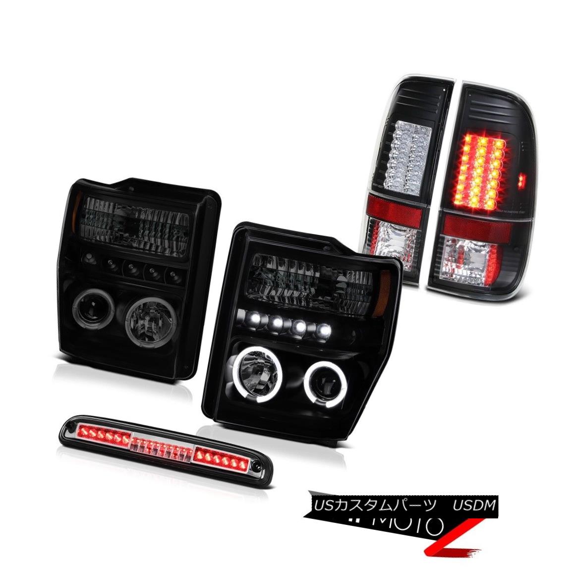 テールライト Halo Projector Headlights Third Brake Cargo LED SMD Tail Lights 08-10 F350 XL Haloプロジェクターヘッドライト第3ブレーキカーゴLED SMDテールライト08-10 F350 XL 【並行輸入品】