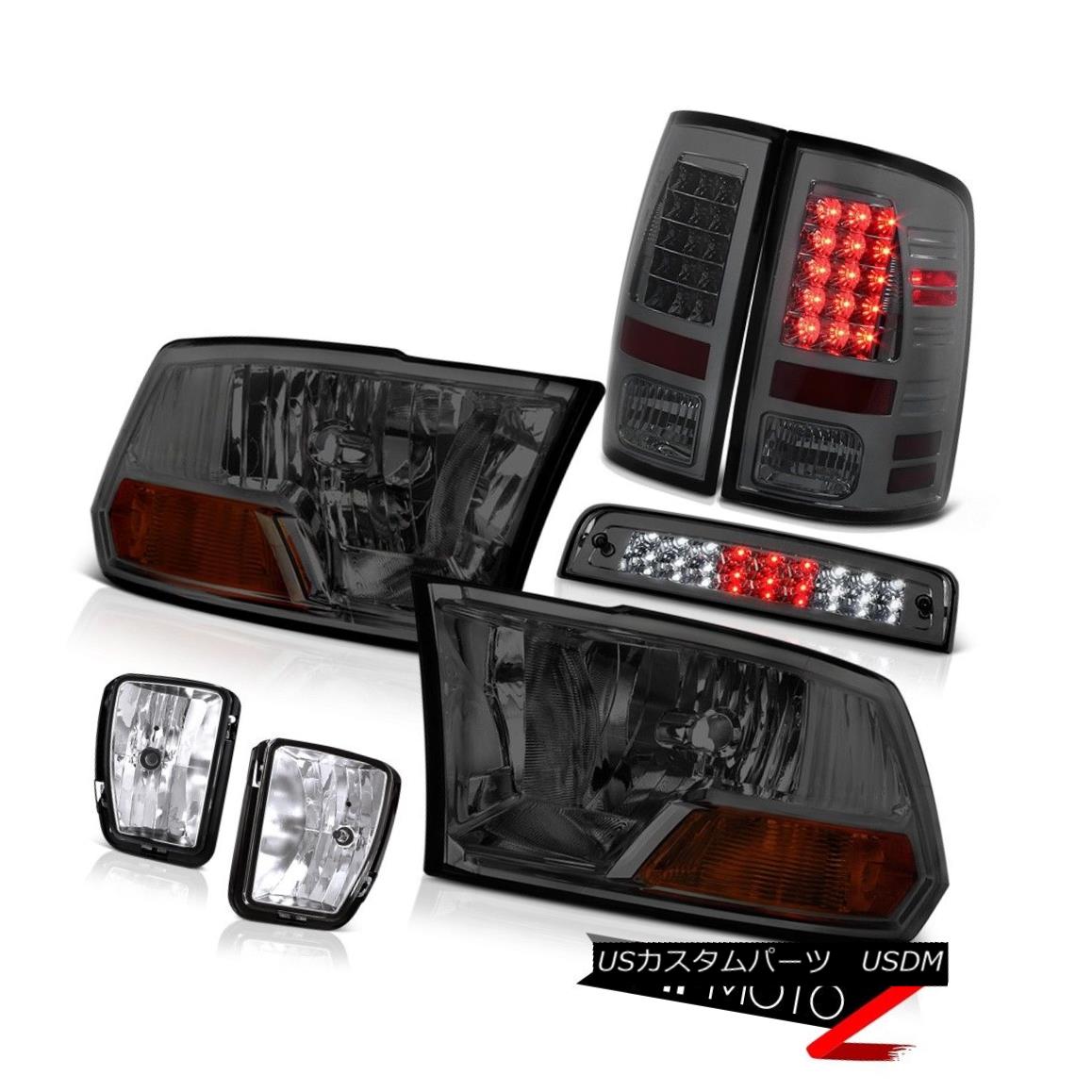 テールライト 2013-2018 Ram 1500 1500 3.0L Roof Brake Lamp Fog Lamps Tail Headlamps Assembly 2013-2018ラム1500 1500 3.0L屋根用ブレーキランプフォグランプテールヘッドランプアセンブリ 【並行輸入品】