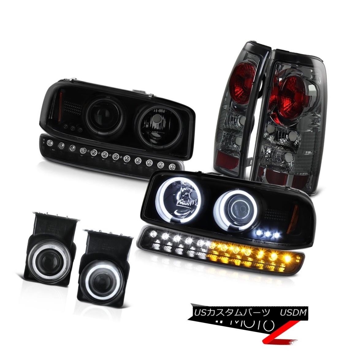テールライト 2003-2006 Sierra C3 Chrome foglamps tail lamps black turn signal ccfl headlamps 2003-2006シエラC3クロームフォグランプテールランプブラックターンシグナルccflヘッドライト 【並行輸入品】