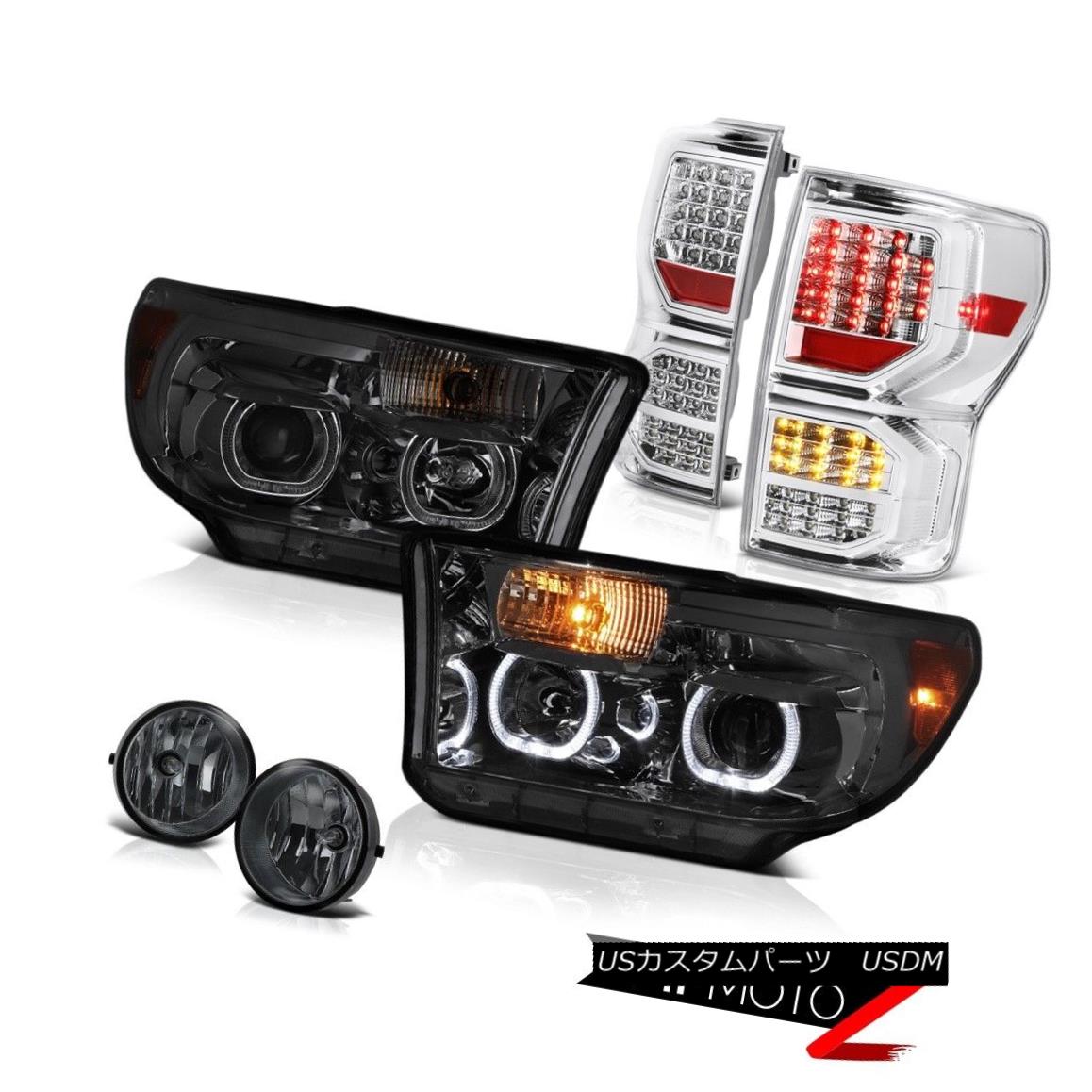 テールライト 07-13 Toyota Tundra Limited Sterling Chrome Tail Lamps Headlights Fog Lights SMD 07-13トヨタ・トンドラ限定スターリングクロームテールランプヘッドライトフォグライトSMD 【並行輸入品】