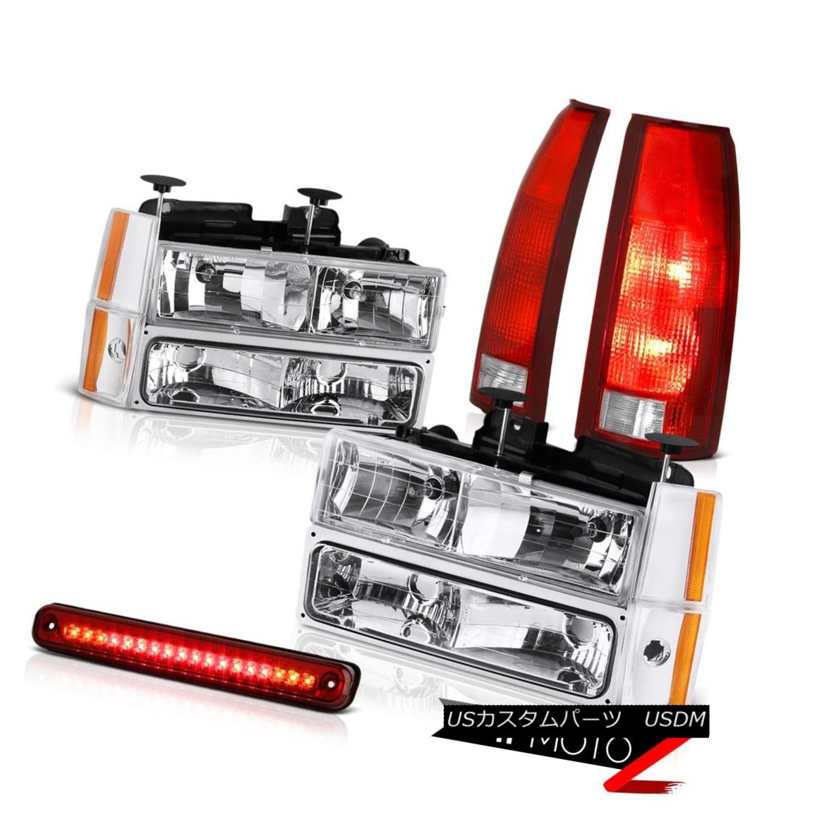 テールライト 88-93 Chevy C1500 Wine Red Third Brake Light Taillights Headlamps Bumper Corner 88-93シボレーC1500ワインレッド第3ブレーキライトテールライトヘッドランプバンパーコーナー 【並行輸入品】