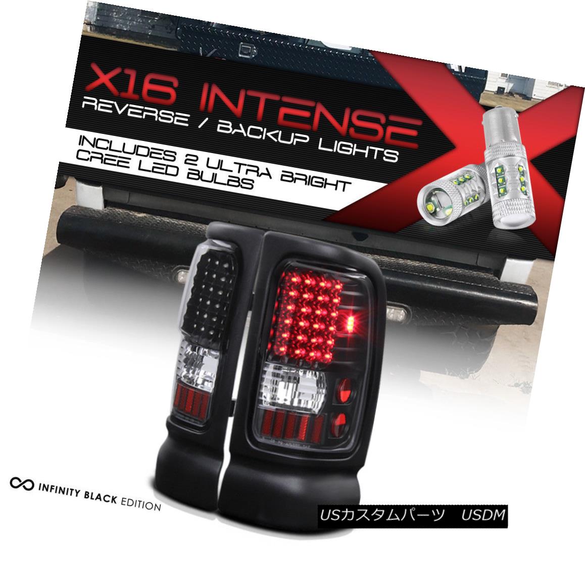 テールライト Cree LED Backup 1994-2001 Dodge Ram 1500 Black LED Tail Lamp 94-02 Ram 2500 3500 Cree LEDバックアップ1994-2001ダッジラム1500ブラックLEDテールランプ94-02 Ram 2500 3500 【並行輸入品】