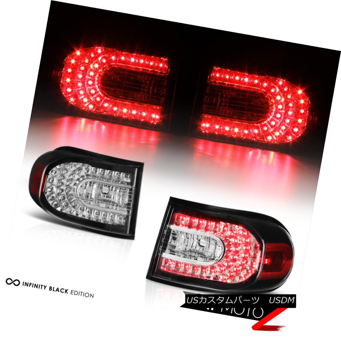 テールライト BLACK/CHROME DIAMOND LED TAIL LAMPS Brake Lights LH+RH 07-15 Toyota FJ-Cruiser BLACK / CHROME DIAMOND LEDテールランプブレーキライトLH + RH 07-15 Toyota FJ-Cruiser 【並行輸入品】