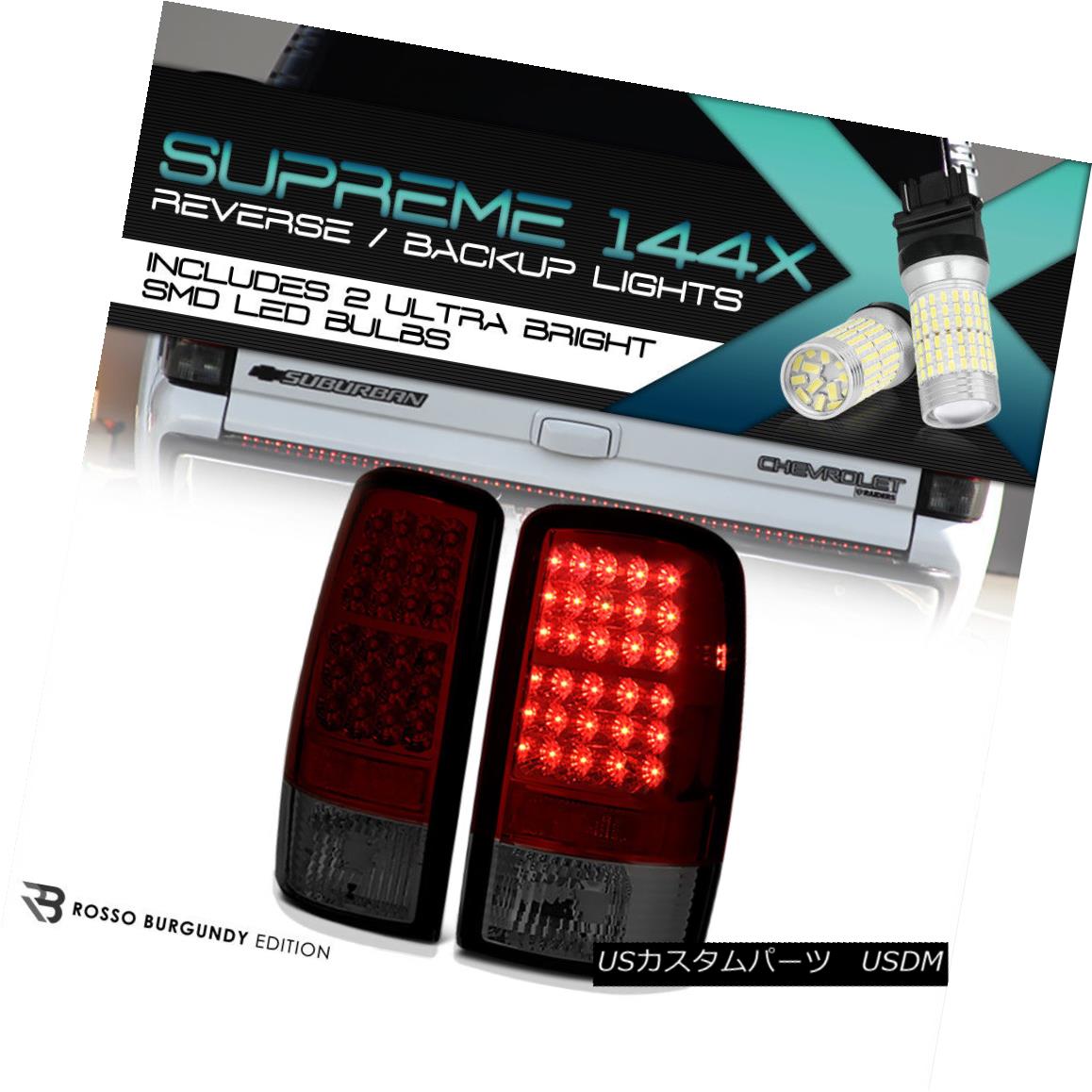 テールライト !360 DEGREE SMD BACKUP! 00-06 Suburban Yukon XL Denali Tahoe LED Tail Lamp LH+RH 360°SMDバックアップ! 00-06郊外ユーコンXLデナリ・タホLEDテールランプLH + RH 【並行輸入品】