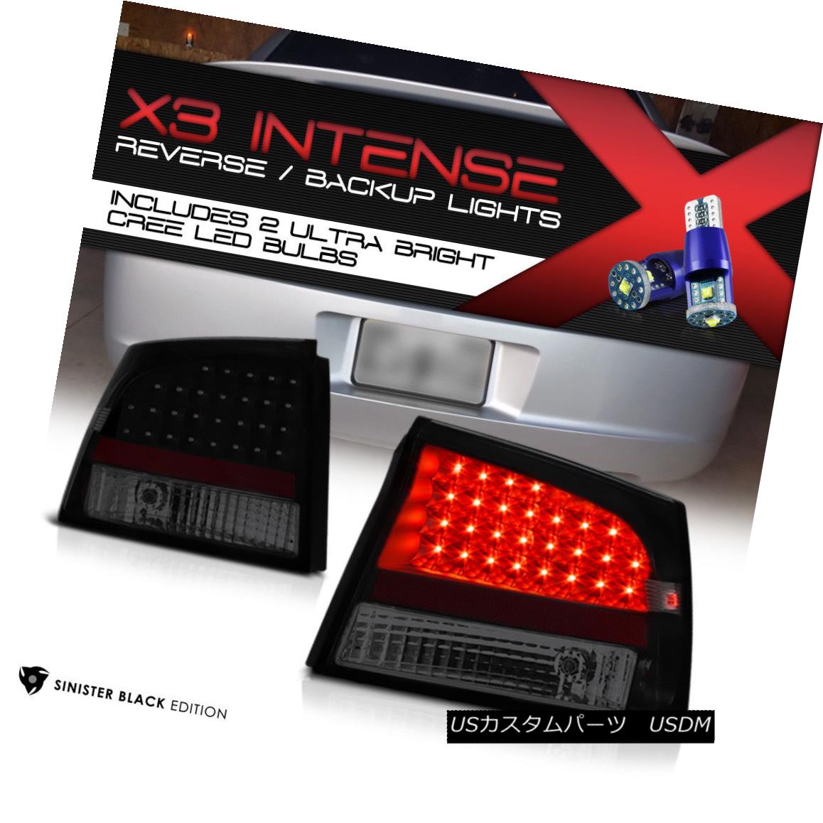 テールライト [CREE LED REVERSE] 2006-2008 Dodge Charger LED Rear Brake Signal Tail Lights NEW [CREE LED REVERSE] 2006-2008 Dodge Charger LEDリアブレーキ信号テールライトNEW 【並行輸入品】