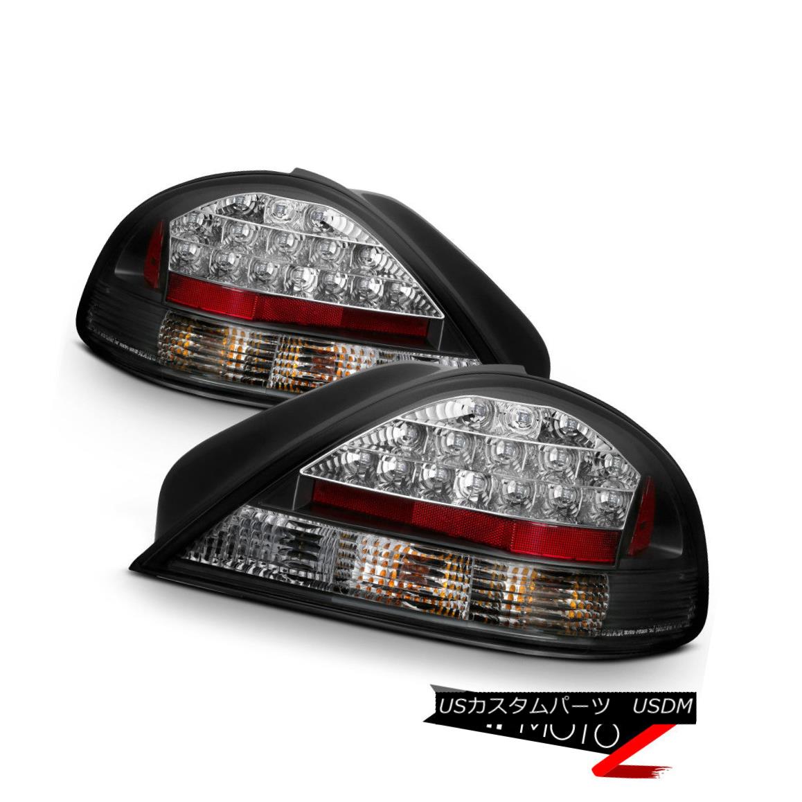 テールライト Black Left+Right LED Tail Light Brake Lamp 99-05 Pontiac Grand Am SE1/GT/SE2/GT1 ブラック左+右LEDテールライトブレーキランプ99-05 Pontiac Grand Am SE1 / GT / SE2 / GT1 【並行輸入品】
