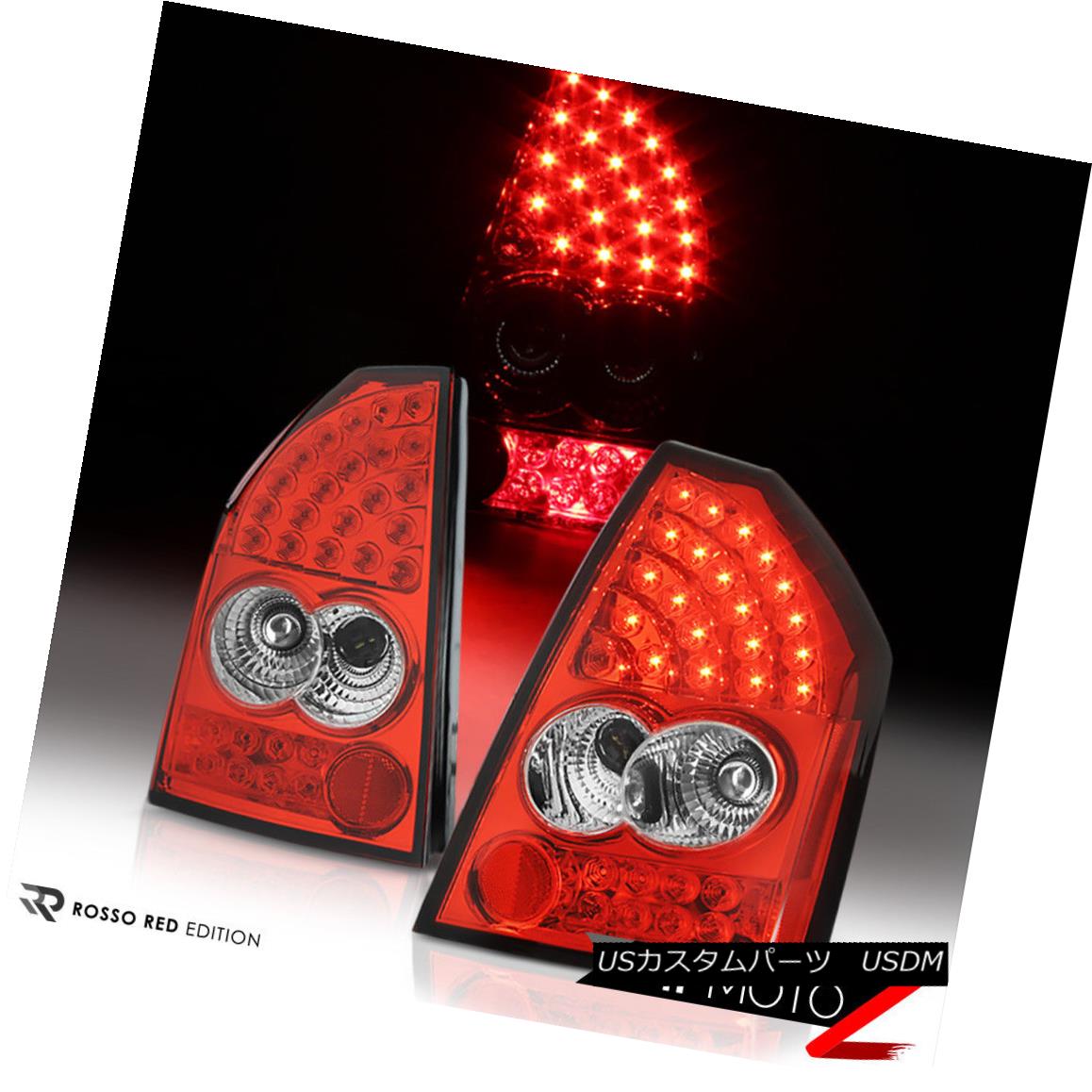 テールライト Chrysler 2005-07 300 LED {STUNER RED} Tail Lights Lamp Rear Brake Pair LH RH クライスラー2005-07 300 LED {スタナーレッド}テールライトランプリアブレーキペアLH RH 【並行輸入品】