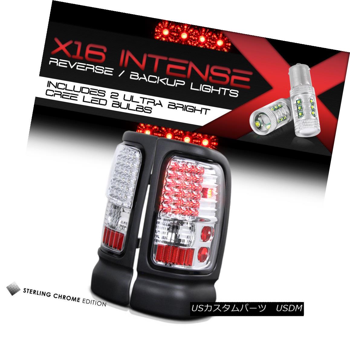 テールライト {CREE LED BACKUP} 1994-2001 Dodge RAM Pickup 1500 L+R LED Taillight Brake Signal {CREE LED BACKUP} 1994-2001ダッジRAMピックアップ1500 L + R LEDテールライトブレーキ信号 【並行輸入品】
