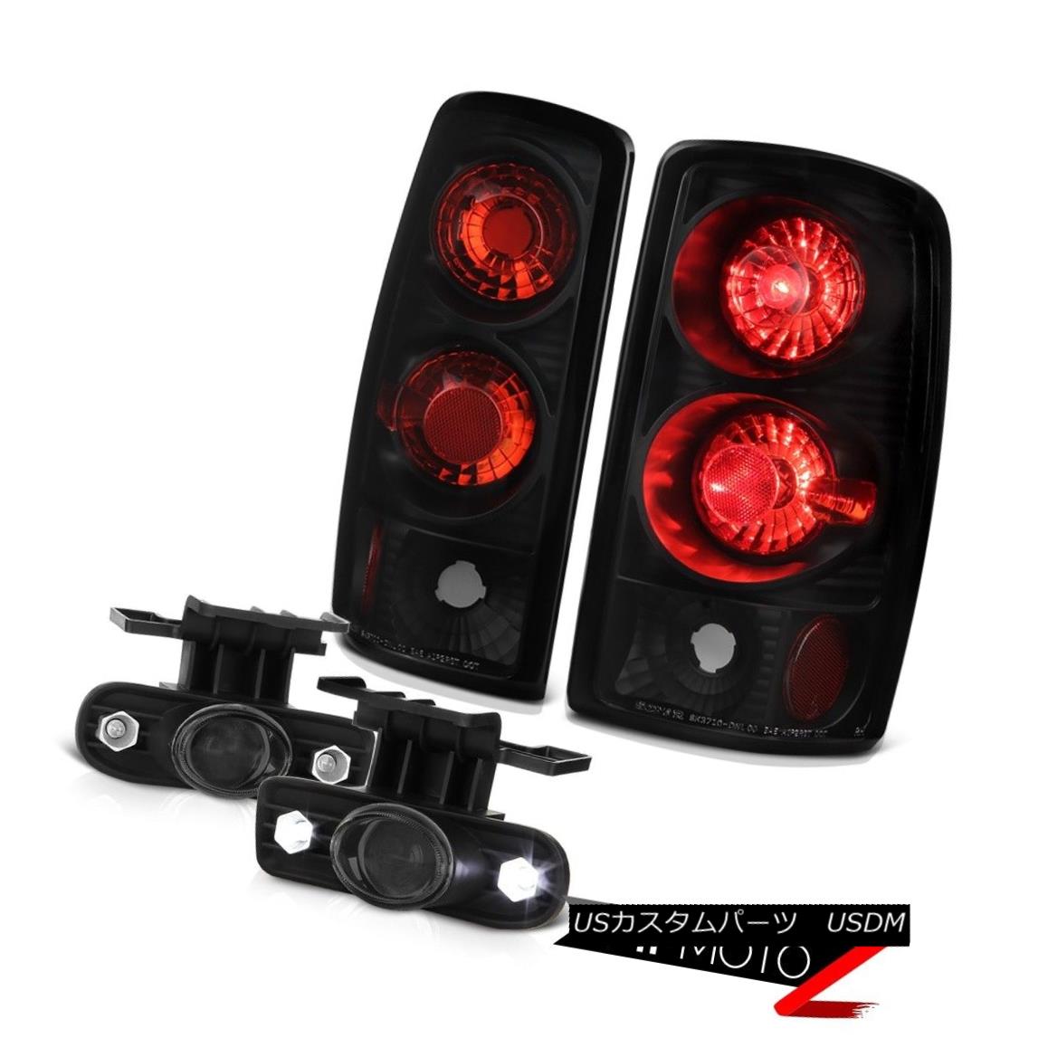 テールライト 2000-2006 Chevy Tahoe New Black Rear Tail Lights Tinted Projector Fog Lamps Pair 2000-2006シボレータホ新しいブラックリアテールライトティンテッドプロジェクターフォグランプペア 【並行輸入品】