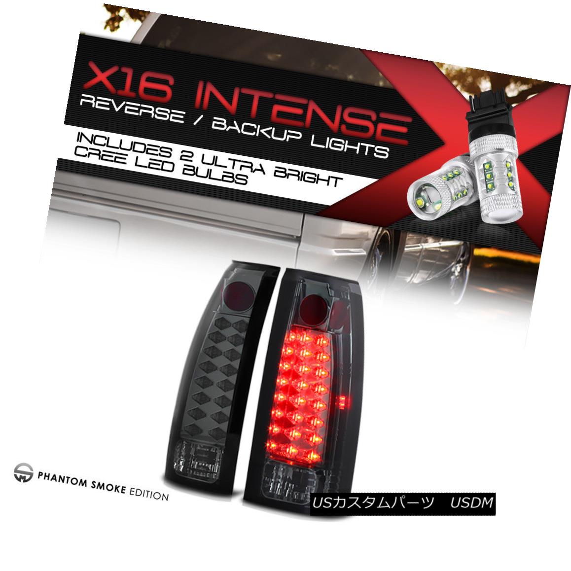 テールライト {HIGH-POWER SMD BACKUP} 1988-1998 Chevy GMC C10 CK Smoke L.E.D Rear Tail Lights {HIGH-POWER SMD BACKUP} 1988-1998 Chevy GMC C10 CKスモークL.E.Dリアテールライト 【並行輸入品】