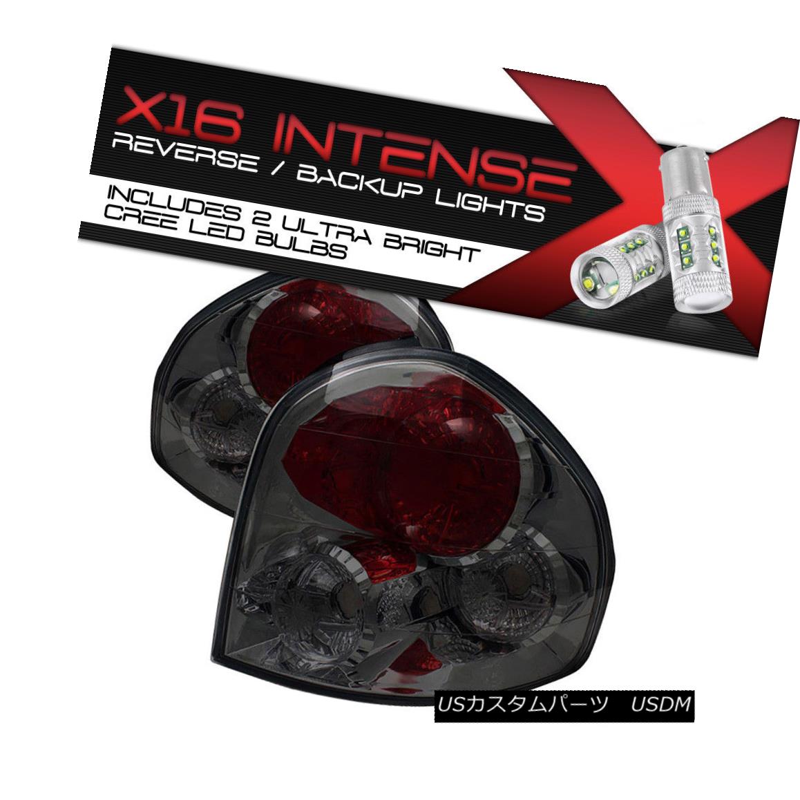 テールライト [Cree LED Reverse] Fit 2001-2006 SANTA FE LH+RH Smoke Tinted Tail Light Assembly [Cree LED Reverse] 2001?2006年サンタフェLH + RH煙霧テールライトアセンブリ 【並行輸入品】