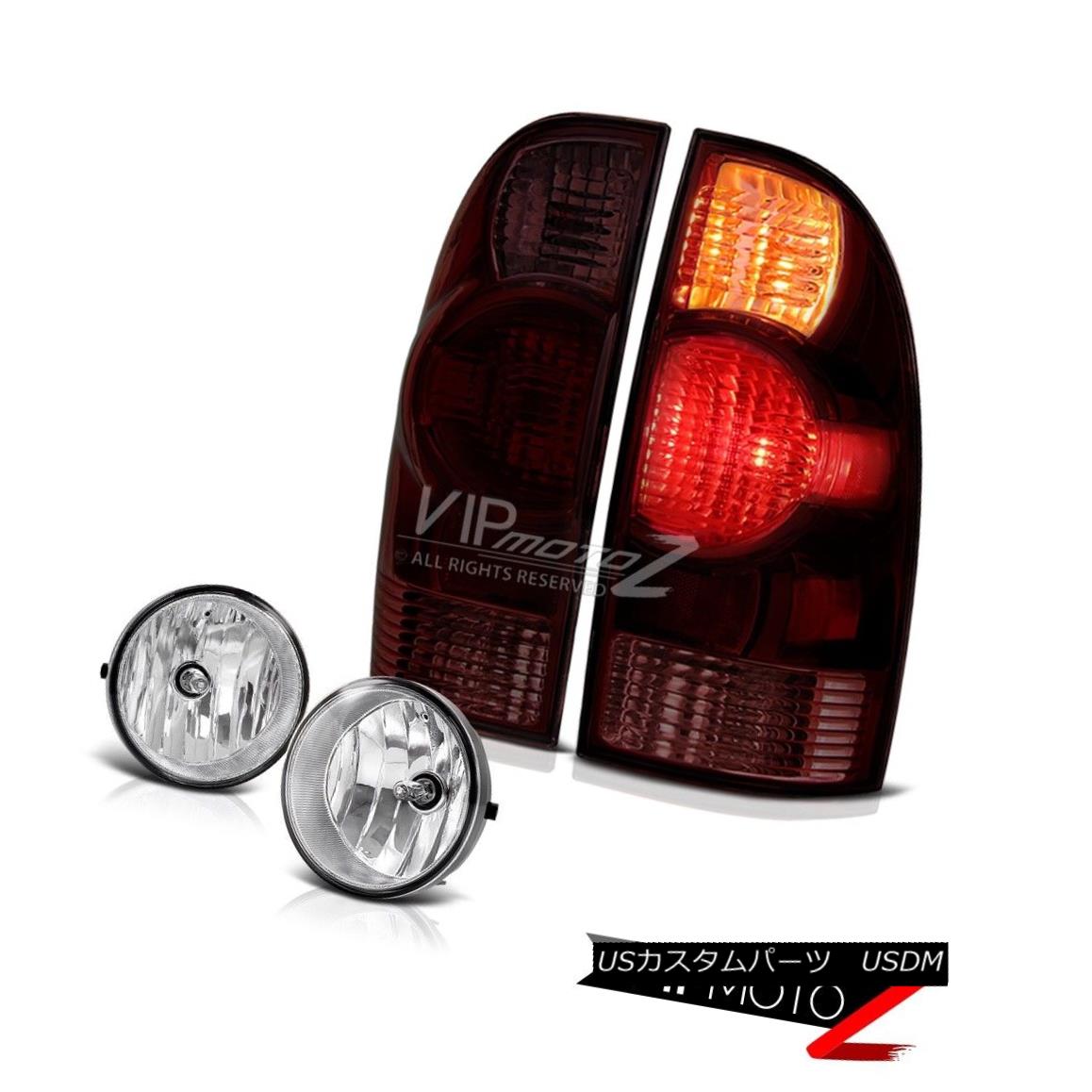 テールライト 2005-2011 Tacoma 2.7L Titanium smoke rear brake lamps fog lights Factory Style 2005-2011タコマ2.7Lチタン煙リヤブレーキランプフォグライト工場スタイル 【並行輸入品】