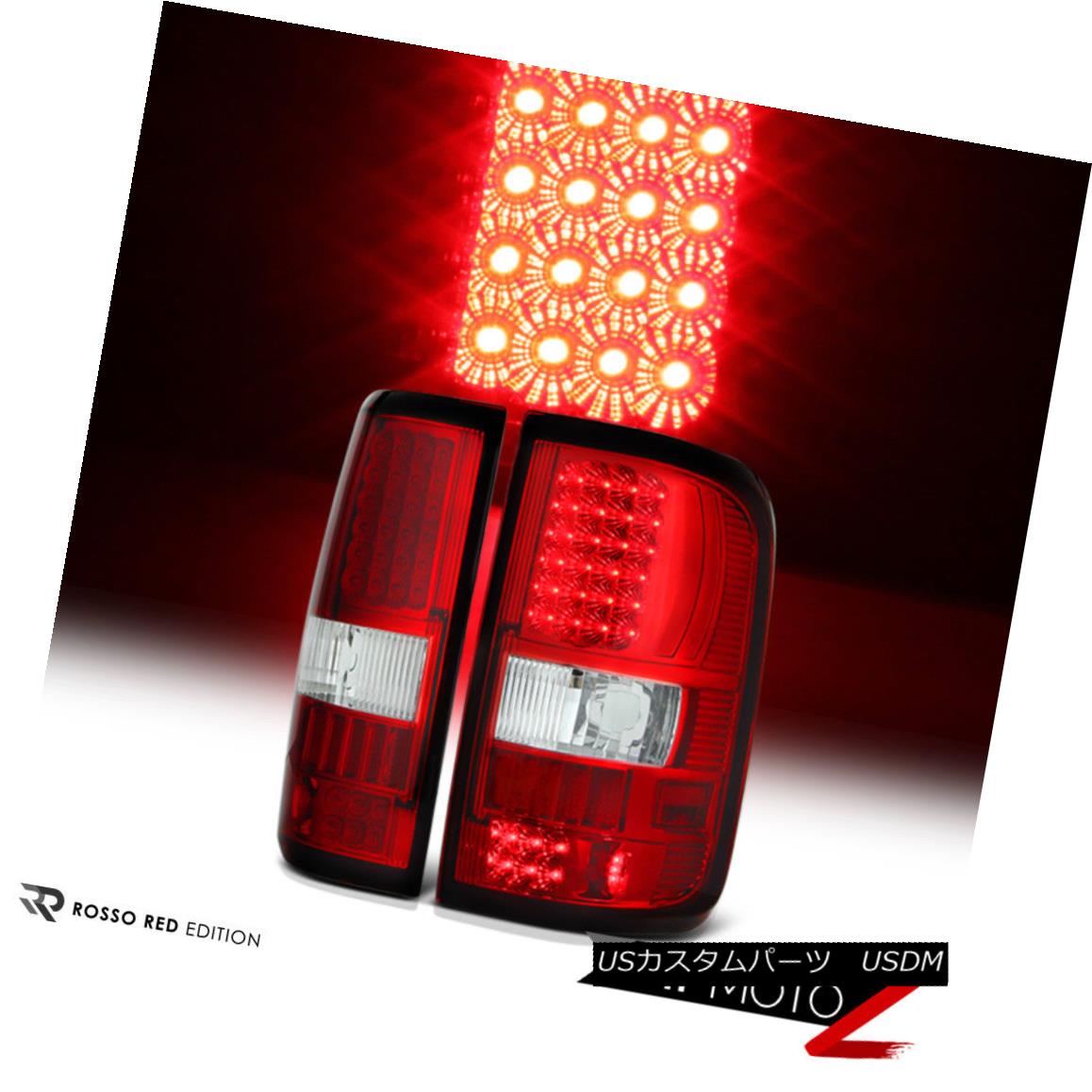 テールライト Factory Style {RED/CLEAR} L+R {Top Quality} LED Tail Light Brake Lamp 04-08 F150 ファクトリースタイル{赤/クリア} L + R {トップ品質} LEDテールライトブレーキランプ04-08 F150 【並行輸入品】