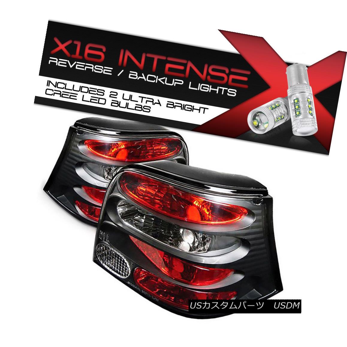 テールライト !CREE LED REVERSE! 99-06 VW Golf GTI [EURO BLACK] R32 Brake Lamp Rear Tail Light ！クリーLED逆転！ 99-06 VWゴルフGTI [ユーロブラック] R32ブレーキランプリアテールライト 【並行輸入品】