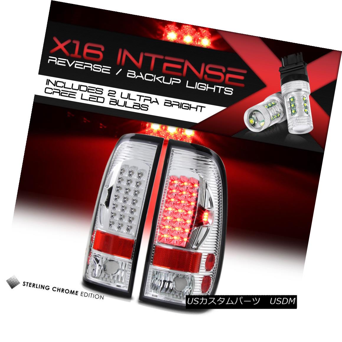 テールライト !Cree LED Reverse! L+R TAIL LIGHT LAMPS 97-03 FORD F150/F250 V8 STYLESIDE TRUCK ！クリーLEDリバース！ L + Rテールライトランプ97-03フォードF150 / F250 V8 STYLESIDE TRUCK 【並行輸入品】