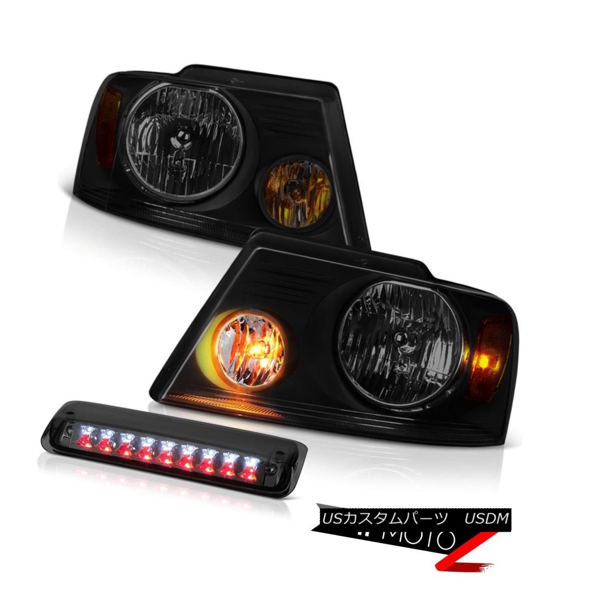 テールライト 2004-2008 Ford F150 STX Darkest Smoke Headlamps Phantom Roof Brake Lamp Assembly 2004-2008 Ford F150 STX Darkest Smoke Headlampsファントムルーフブレーキランプアセンブリ 【並行輸入品】
