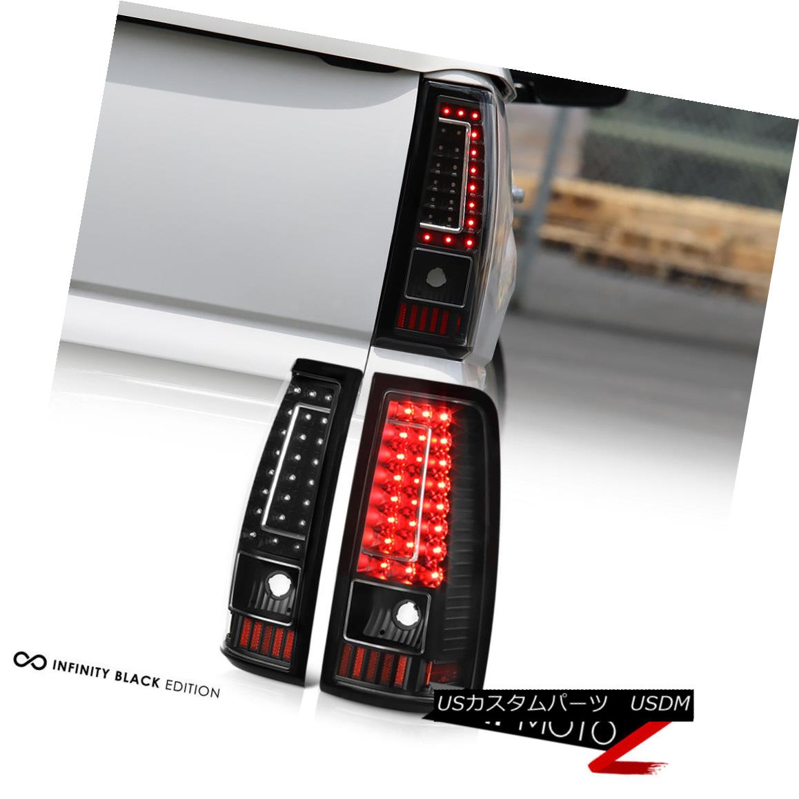 テールライト 2003-2006 Chevy Silverado 1500 2500 3500 C-SHAPE Black LED Rear Tail Lights Lamp 2003-2006 Chevy Silverado 1500 2500 3500 C-SHAPEブラックLEDリアテールライトランプ 【並行輸入品】