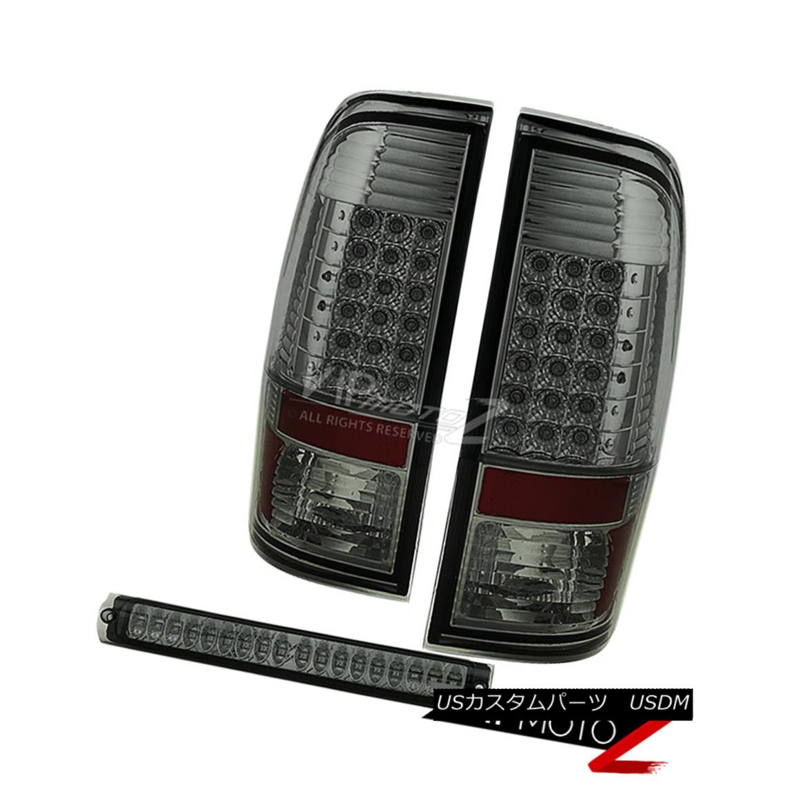 テールライト 1997-2003 Ford F150 Lobo Smoke Chrome Rear LED SMD Tail Lights Third Brake Lamps 1997-2003フォードF150ロボスモーククロームリアLED SMDテールライト第3ブレーキランプ 【並行輸入品】 43,098円