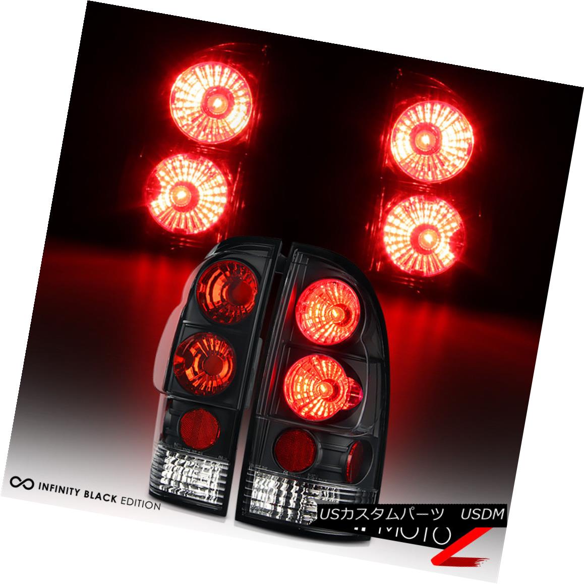 テールライト 05-08 Tacoma TRD 2WD/4WD Pickup JDM Black Tail Light Brake Lamp Pre X Runner V6 05-08タコマTRD 2WD / 4WDピックアップJDMブラックテールライトブレーキランププレXランナーV6 【並行輸入品】