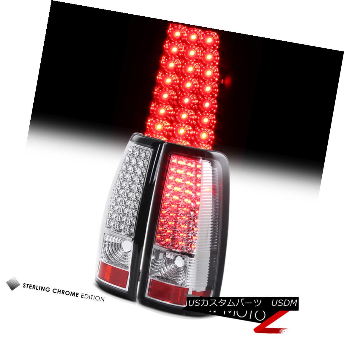 テールライト Chrome Left+Right LED Brake Signal SMD Tail Light Lamp 2003-2006 Chevy Silverado クロム左+右LEDブレーキ信号SMDテールライトランプ2003-2006 Chevy Silverado 【並行輸入品】