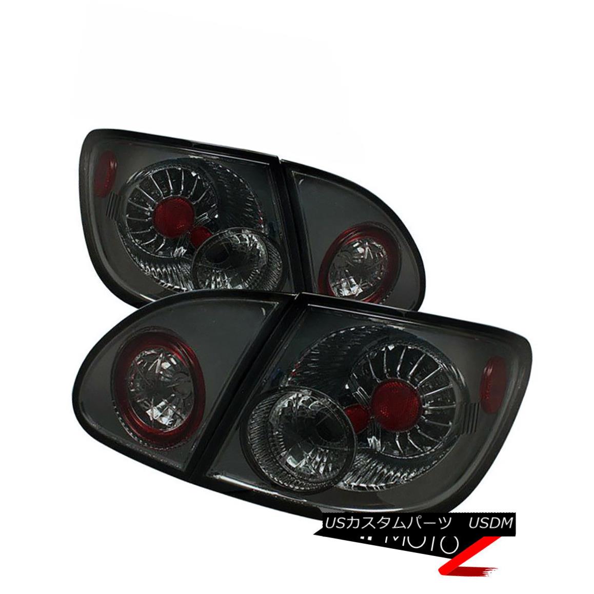 テールライト 2003-2008 Corolla LH+RH Smoke LED Ultra Bright SMD Tail Lamp Signal Brake Light 2003-2008カローラLH + RHスモークLED超明るいSMDテールランプ信号ブレーキライト 【並行輸入品】