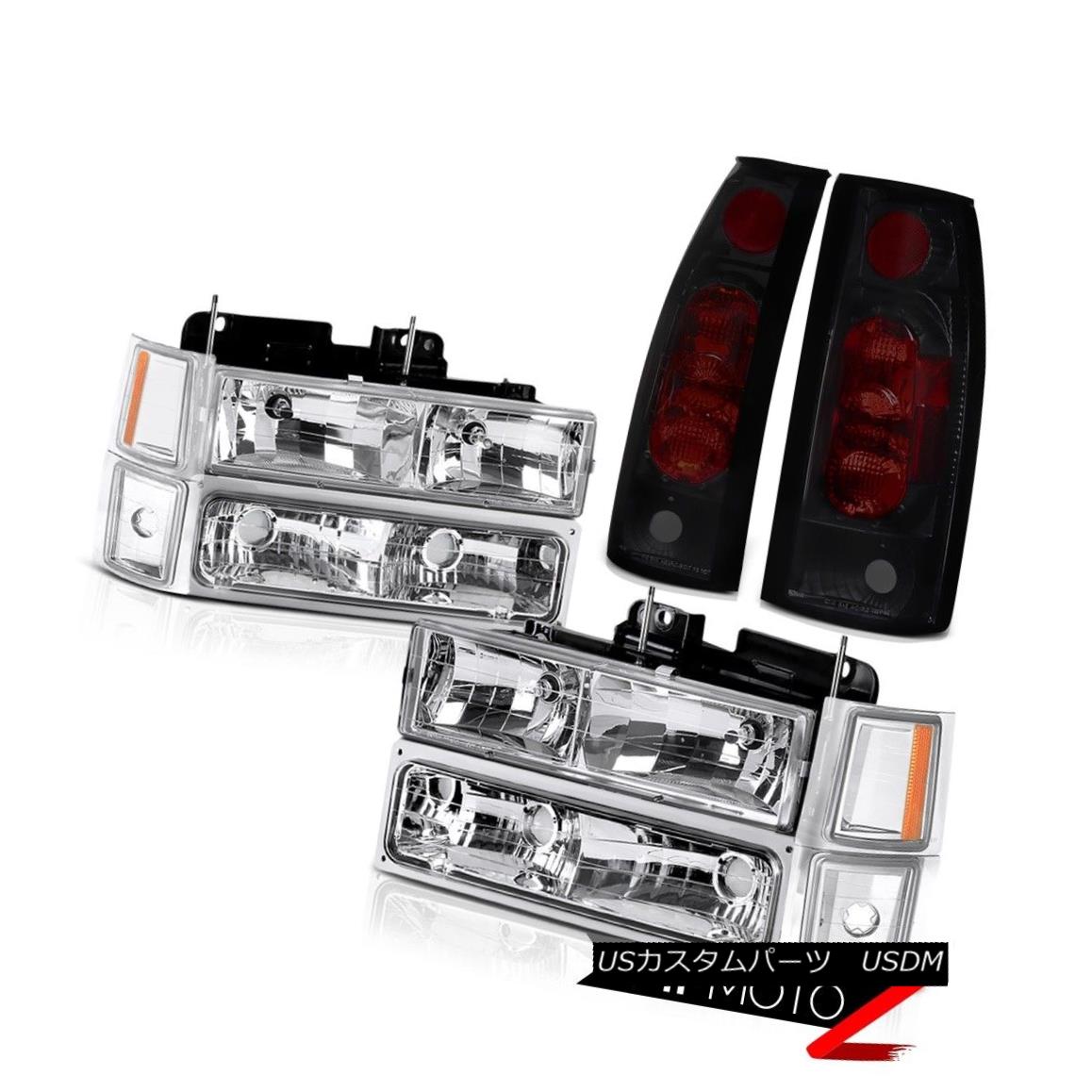 テールライト Tahoe 94-99 Clear Headlight Signal Bumper Parking Sinister Black Rear Tail Lamp[ タホ94-99クリアヘッドライト信号バンパーパーキングシニスターブラックリアテールランプ[ 【並行輸入品】