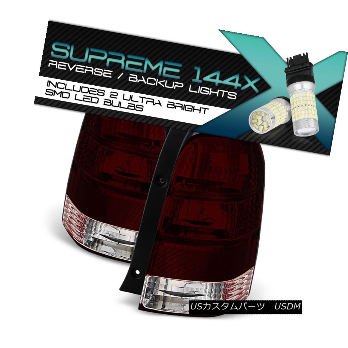 テールライト !Full SMD Backup! 2001-2007 Ford Escape ROSSO BURGUNDY Rear Taillight LEFT RIGHT ！フルSMDバックアップ！ 2001-2007 Ford Escape ROSSO BURGUNDYリアテールライトLEFT RIGHT 【並行輸入品】
