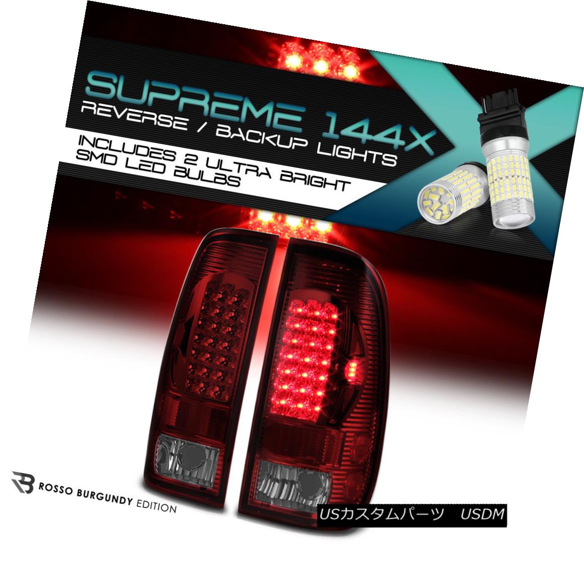 テールライト !360 DEGREE SMD BACKUP! 97-03 F150 STYLESIDE SMOKEY RED LED TAIL LIGHT ASSEMBLY 360°SMDバックアップ！ 97-03 F150 STYLESIDE SMOKEY RED LEDテールライトアセンブリ 【並行輸入品】 43,098円